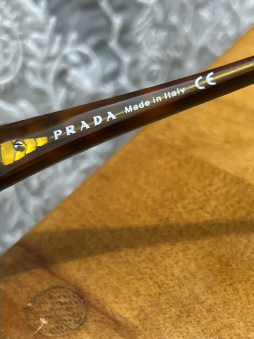 Prada Clear Front with Tortoiseshell Temples Glasses